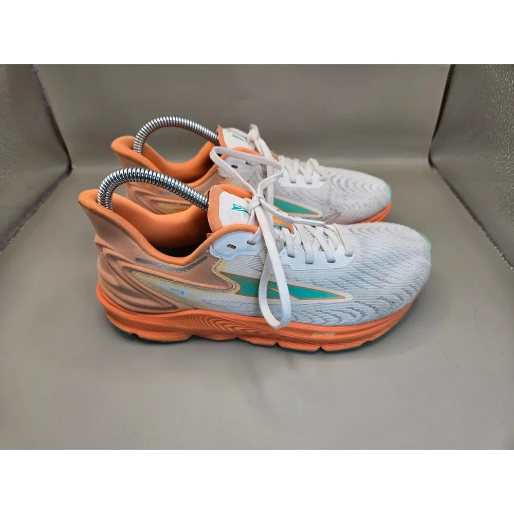 Altra Torin 6 Trail Shoes Women's 7 White Orange Road Running Athletic Sneakers